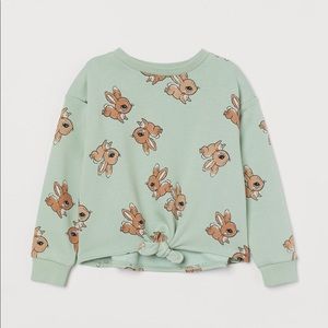 H&M Girls Tie Detail Sweater - Size 5T/6